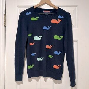 Vineyard Vines Cotton & Cashmere Whale Print Sweater